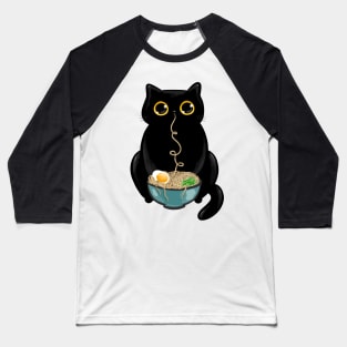 Ramen Cat Baseball T-Shirt